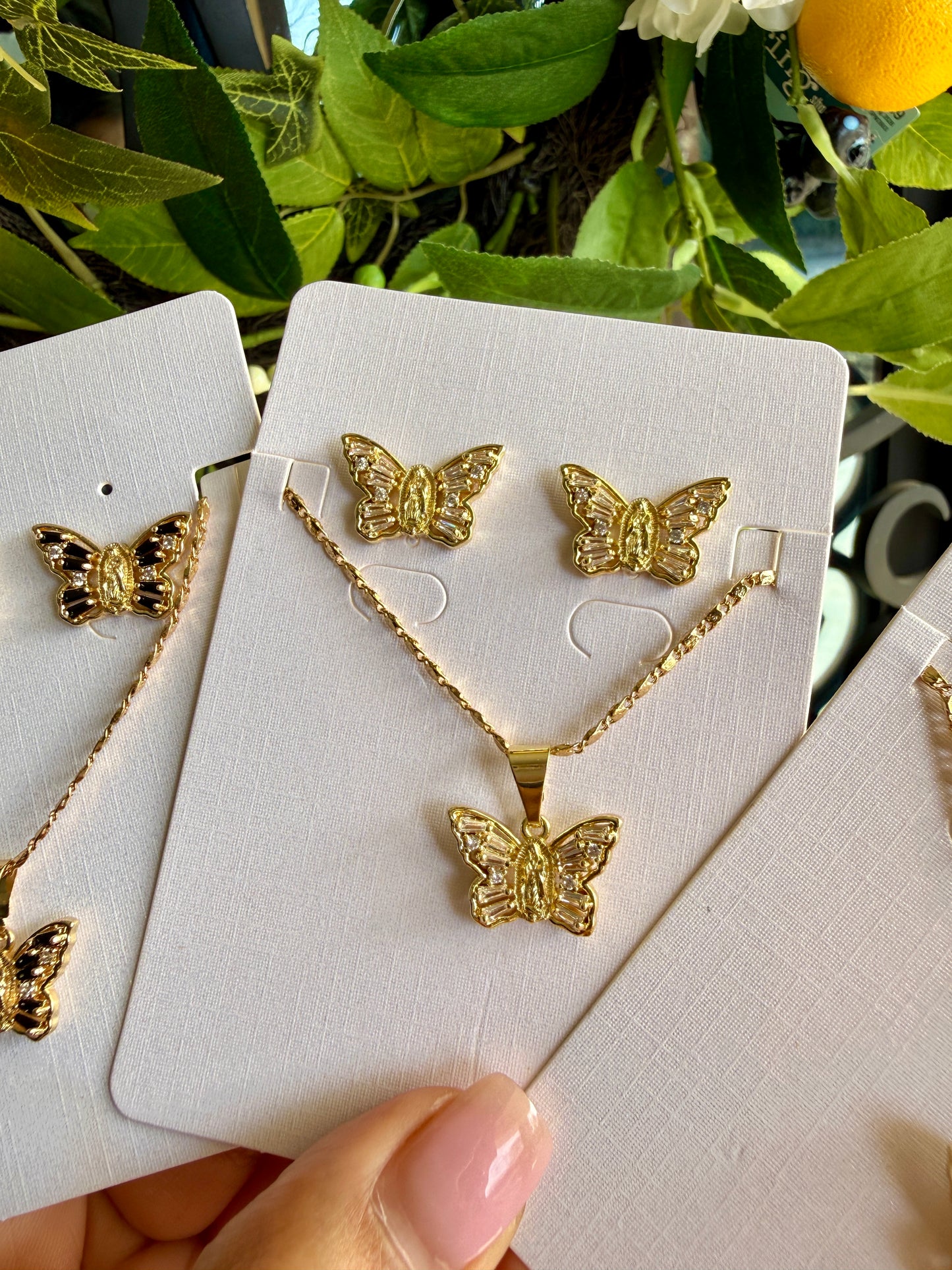 14k Guadalupe jewelry set