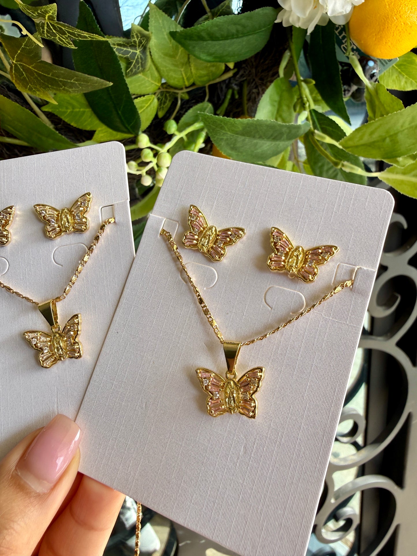 14k Guadalupe jewelry set
