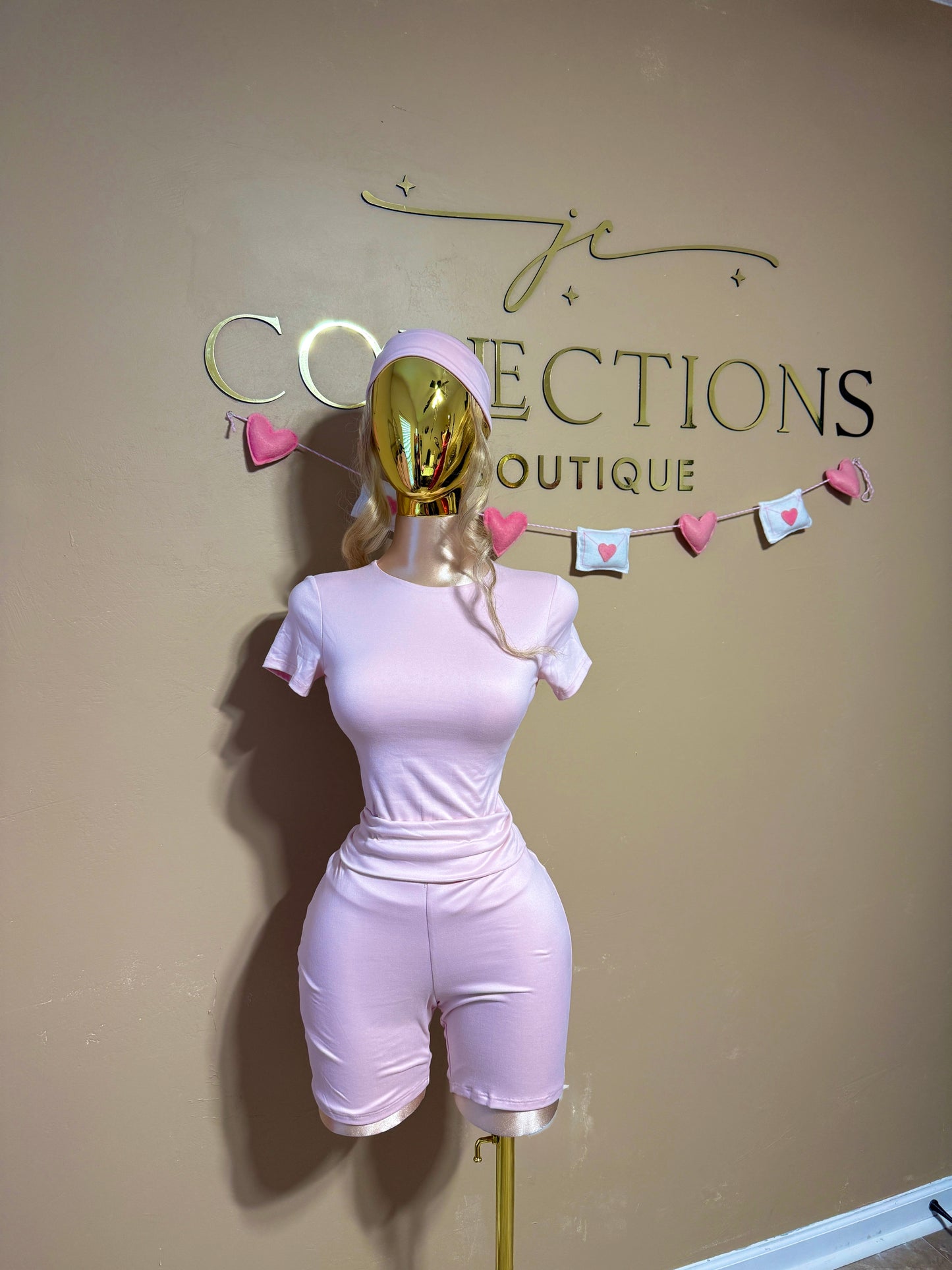 3 piece pink set