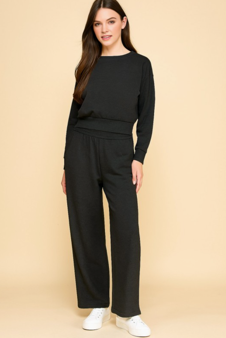 Long Sleeve Pullover top & Pant Set