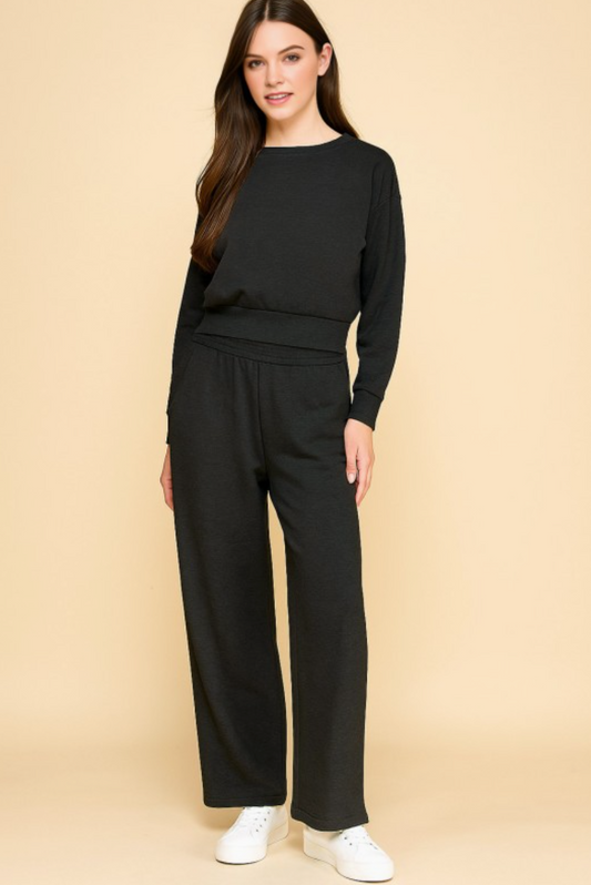 Long Sleeve Pullover top & Pant Set